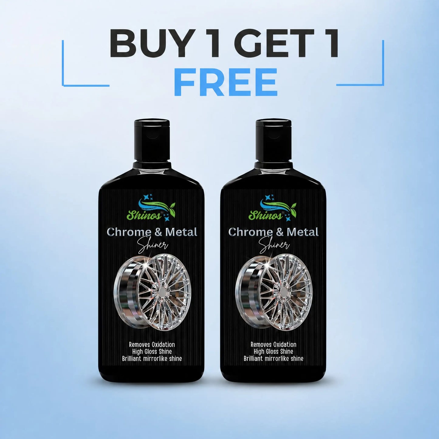 Premium Chrome & Metal Shiner (Buy 1 Get 1 Free) | Free Delivery