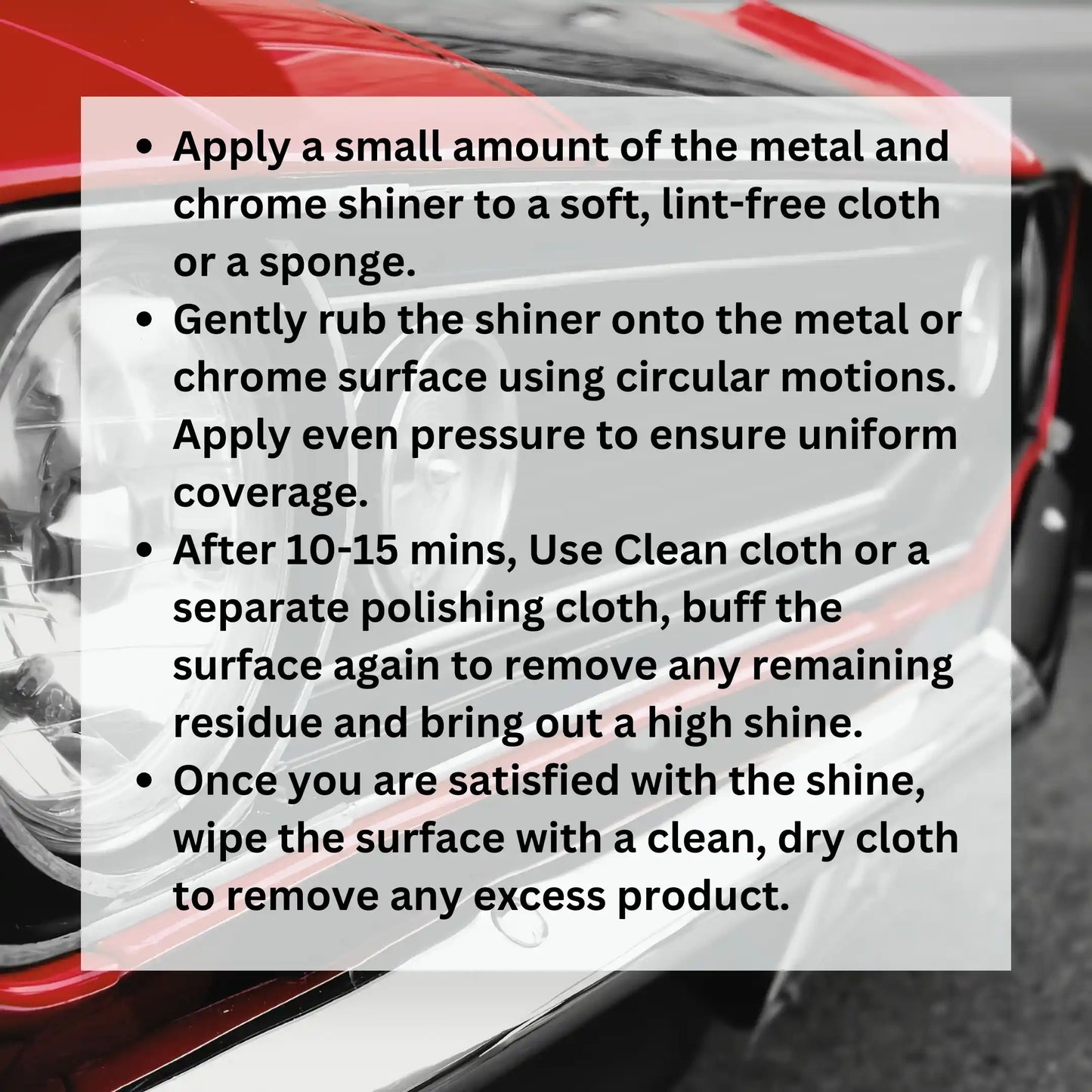 Premium Chrome & Metal Shiner (Buy 1 Get 1 Free) | Free Delivery